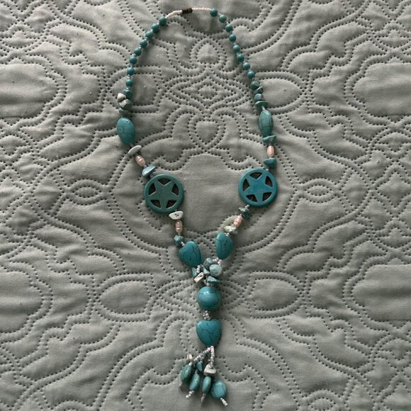 Vintage Stone and Pearl Necklace - Picture 4 of 4